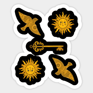 Golden key to Enlightenment Sticker